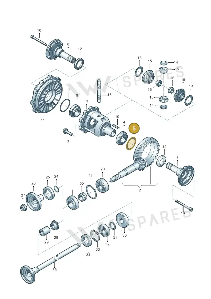 012409386AL — Audi RS6 qu. (2003-2004) diagram 195525300, position 5