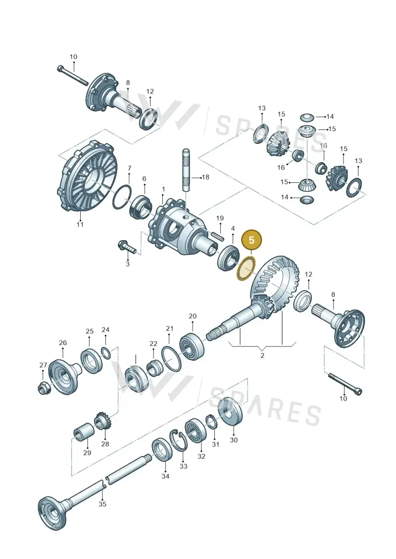 012409386AR — Audi RS6 qu. (2003-2004) diagram 195525300, position 5