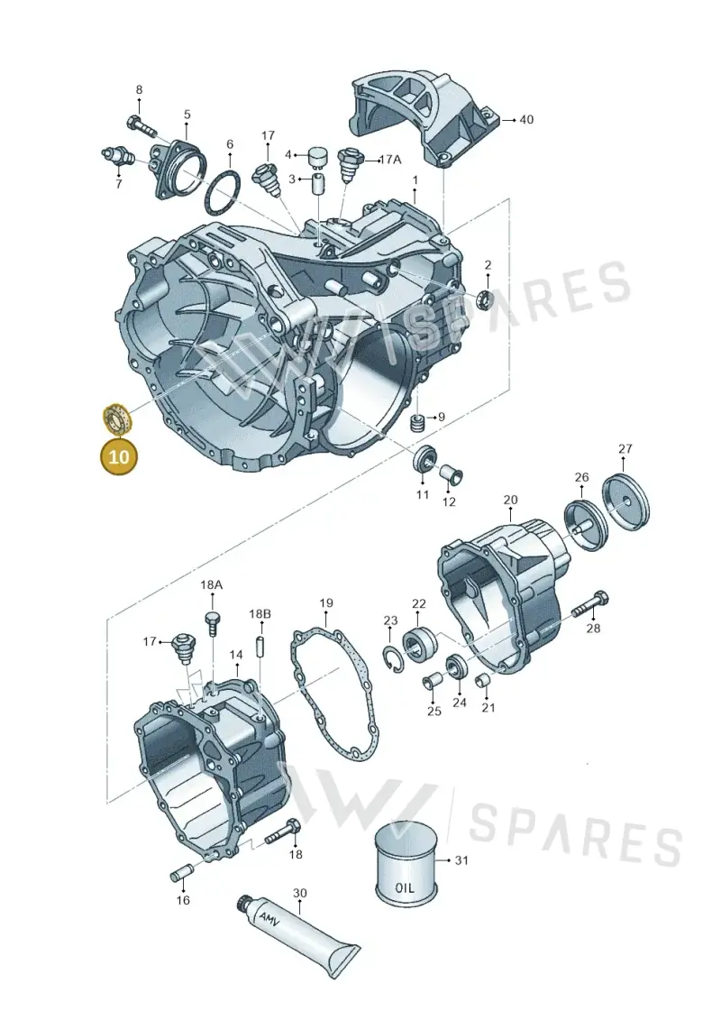 016311113B — Audi A8 (1996-1998) diagram 149301400, position 10
