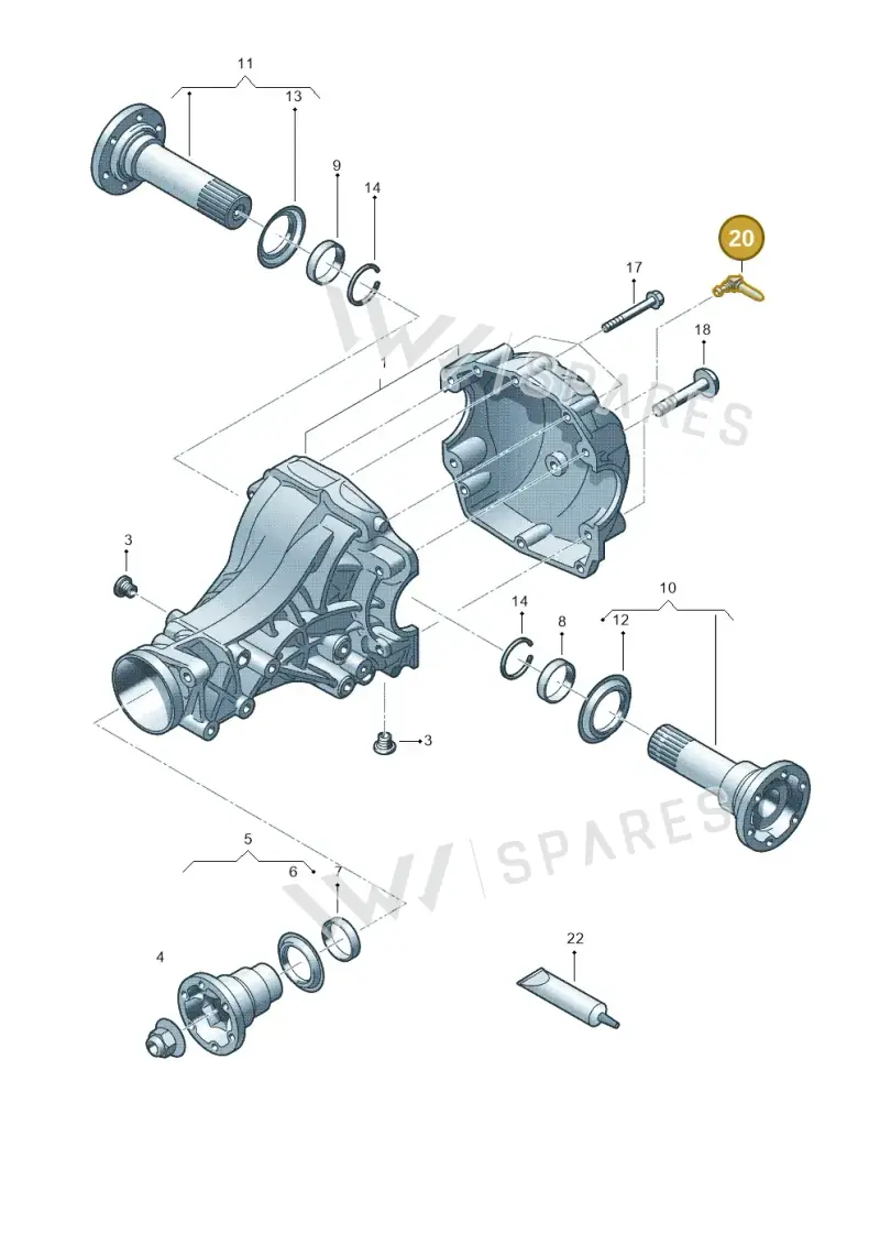 017525093 — Audi Q5 qu. 2.0 TDI (2012-2017) diagram 454525210, position 20