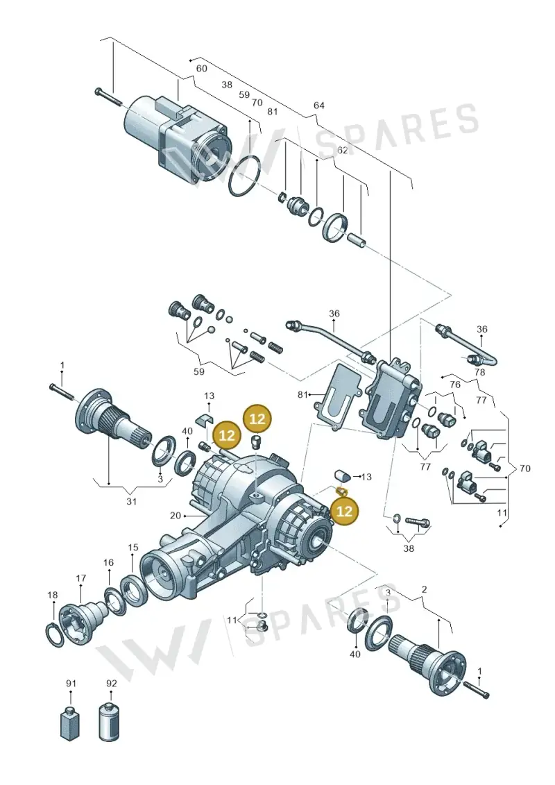 017525093 — Audi RS5 Coupe (2010-2015) diagram 636525250, position 12