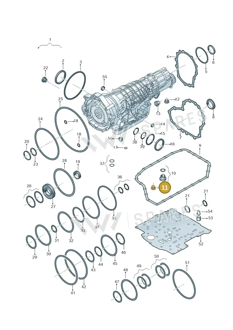 018321377B — Audi RS6 qu. (2003-2004) diagram 264321510, position 11
