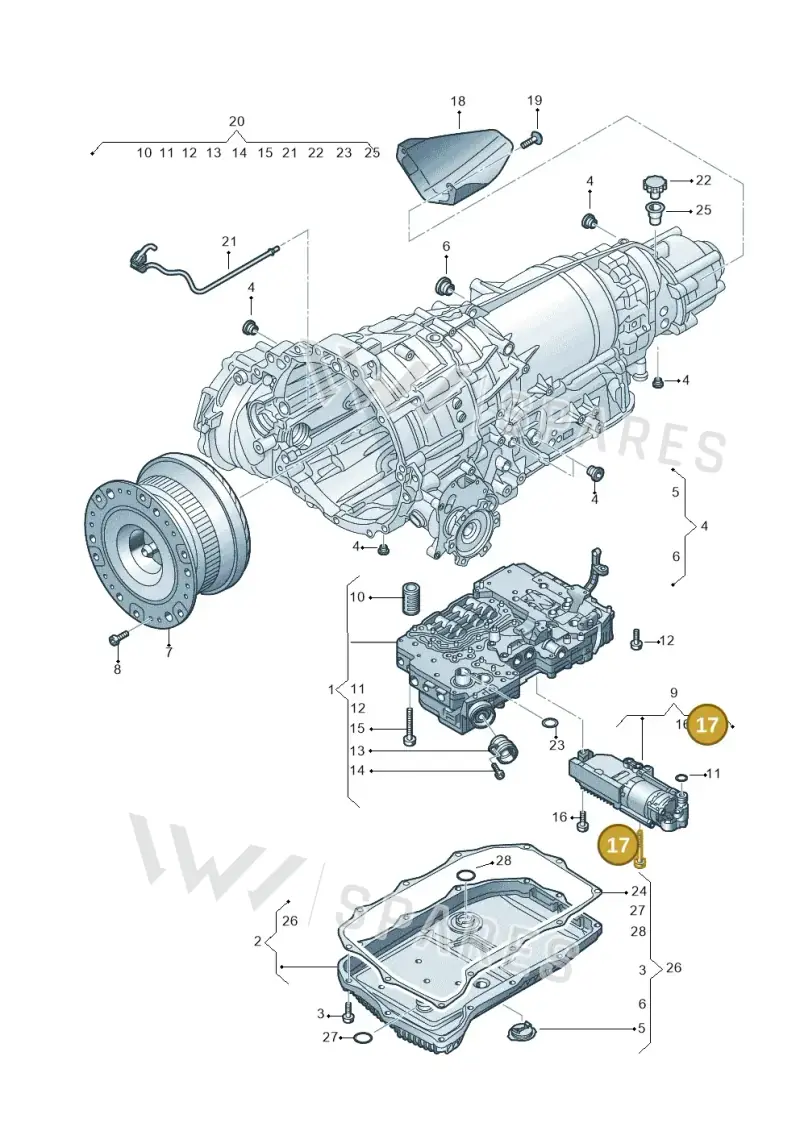 018325061B — Audi A4 2.0 (2015-2019) diagram 849325900, position 17