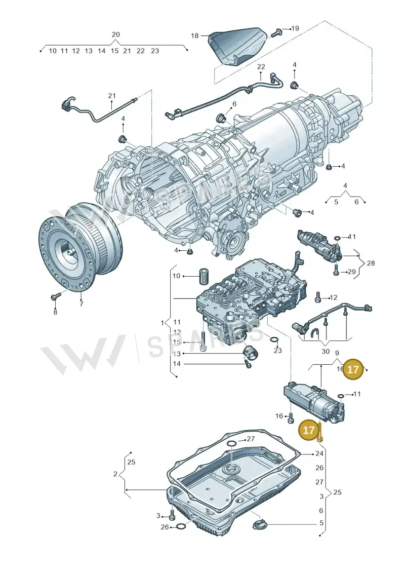 018325061B — Audi A5 Cabrio 2.0 (2016-2018) diagram 859325800, position 17