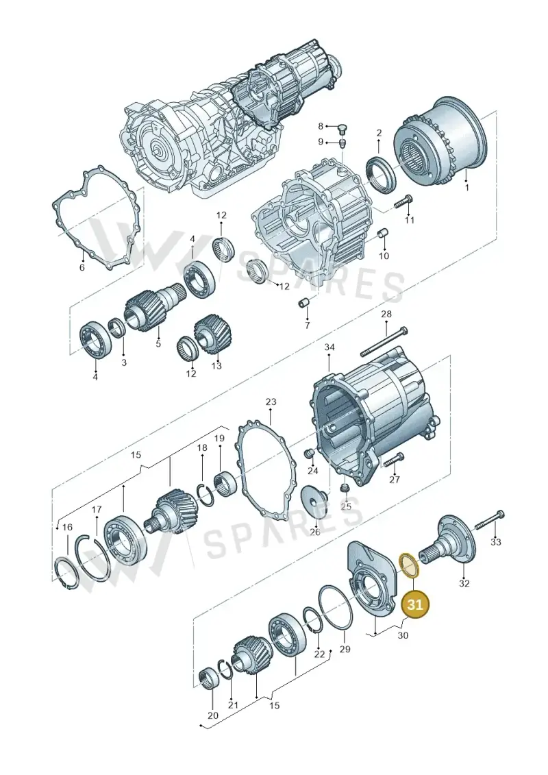 018409399B — Audi A4/S4/Av./qu.     05> (2005-) diagram 153409970, position 31