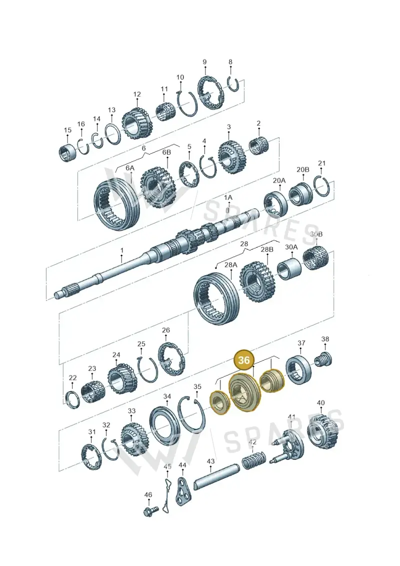 01E311445 — Audi A4/S4 Cabrio./qu. (2002-2006) diagram 118311340, position 36