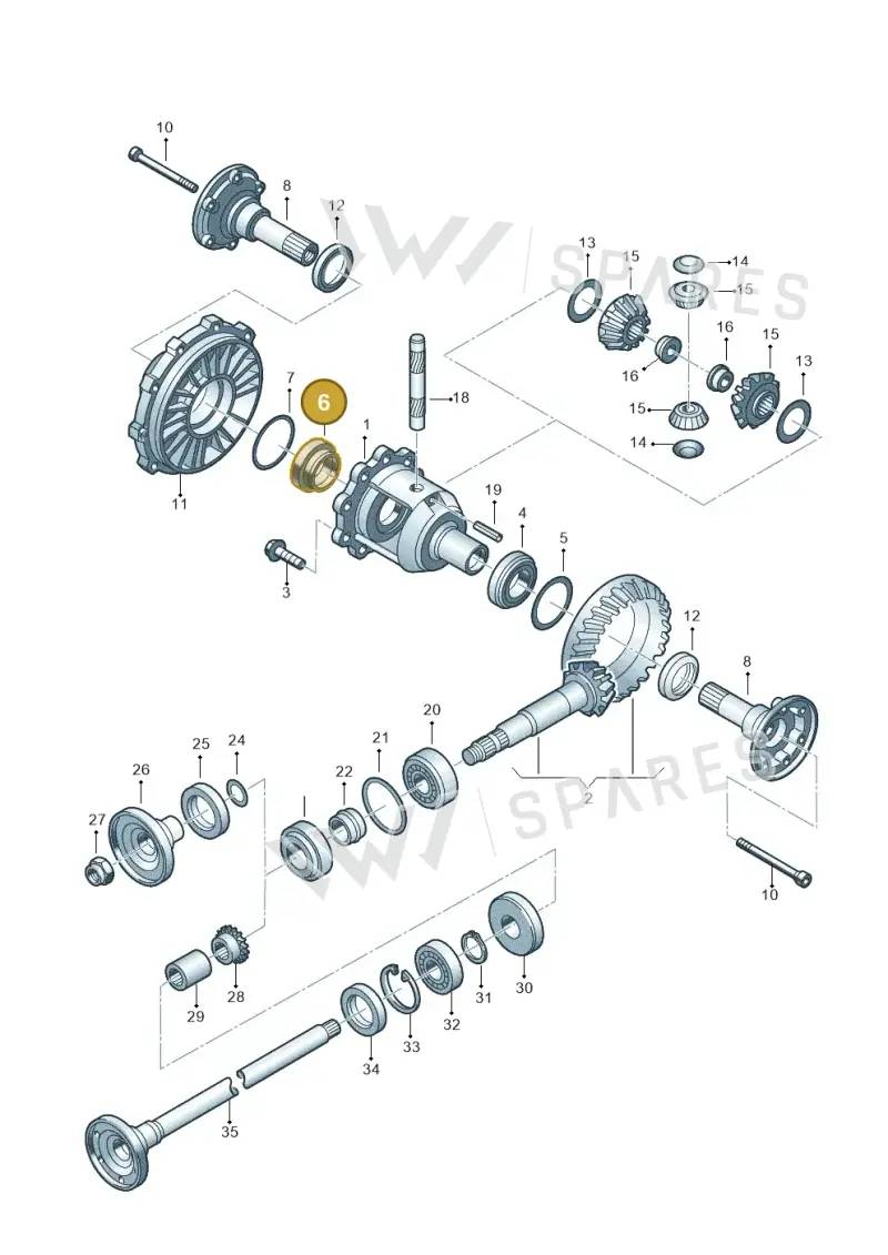 01E409123 — Audi RS6 qu. (2003-2004) diagram 195525300, position 6