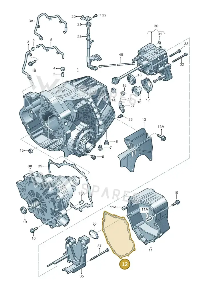 01J301475N — Audi A6 2.7 TDI (2008-2011) diagram 261321600, position 12