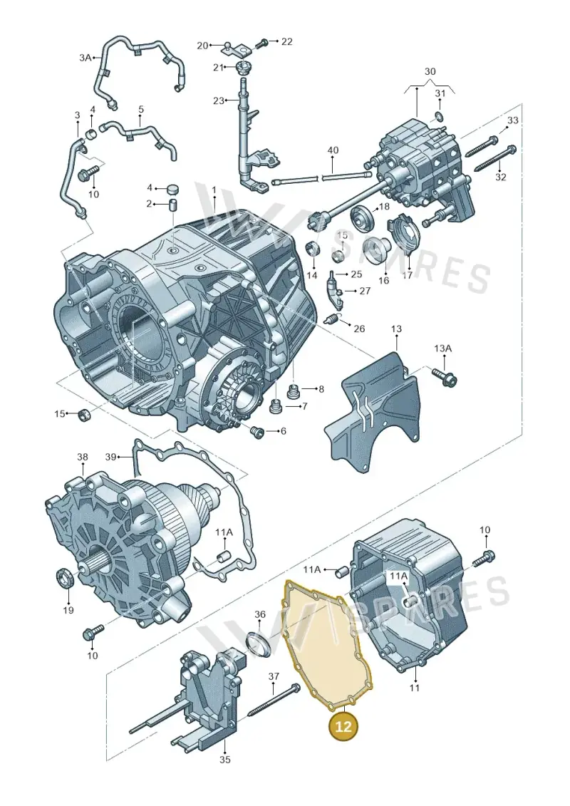 01J301475N — Audi A6 2.7 TDI (2008-2011) diagram 261321600, position 12