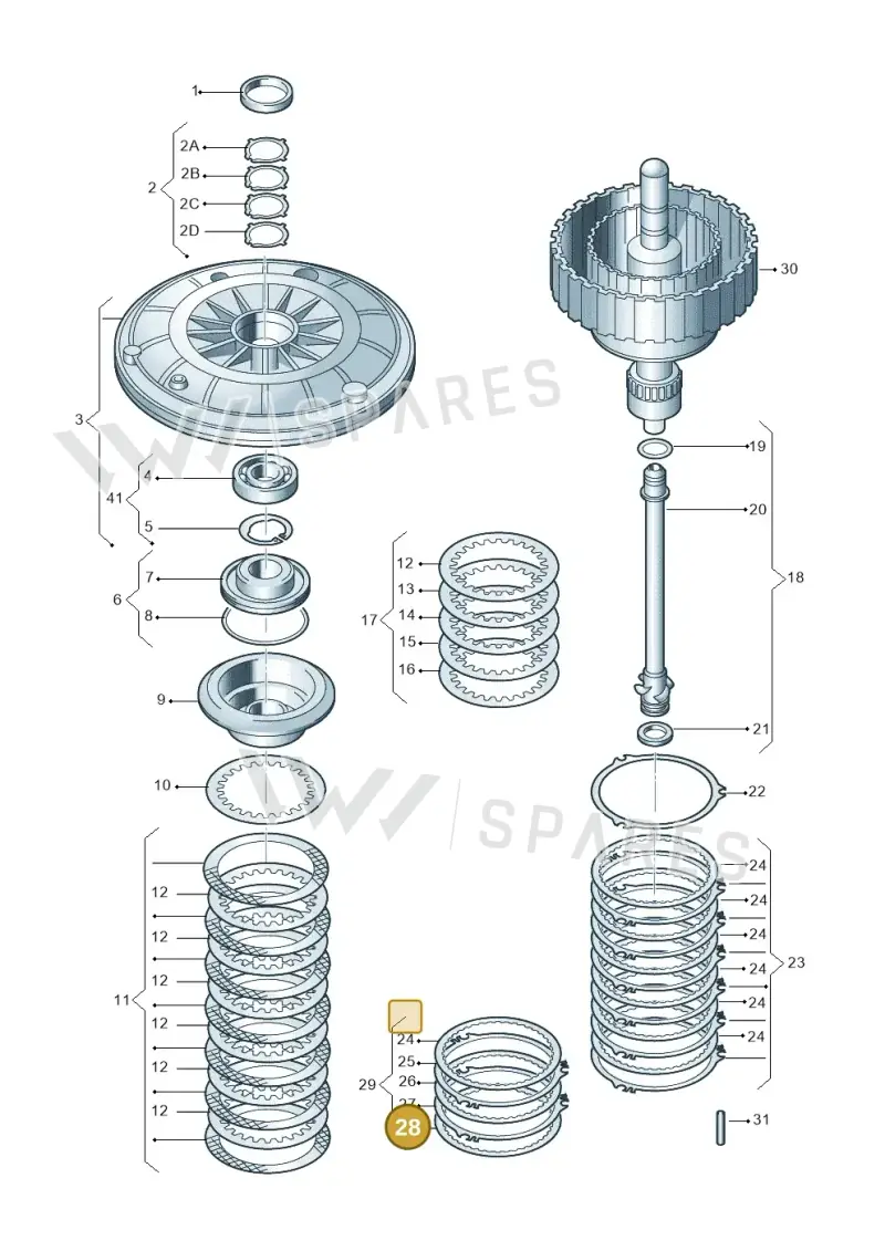 01J323139H — Audi A5 Cabrio 2.0 (2008-2012) diagram 736323100, position 28
