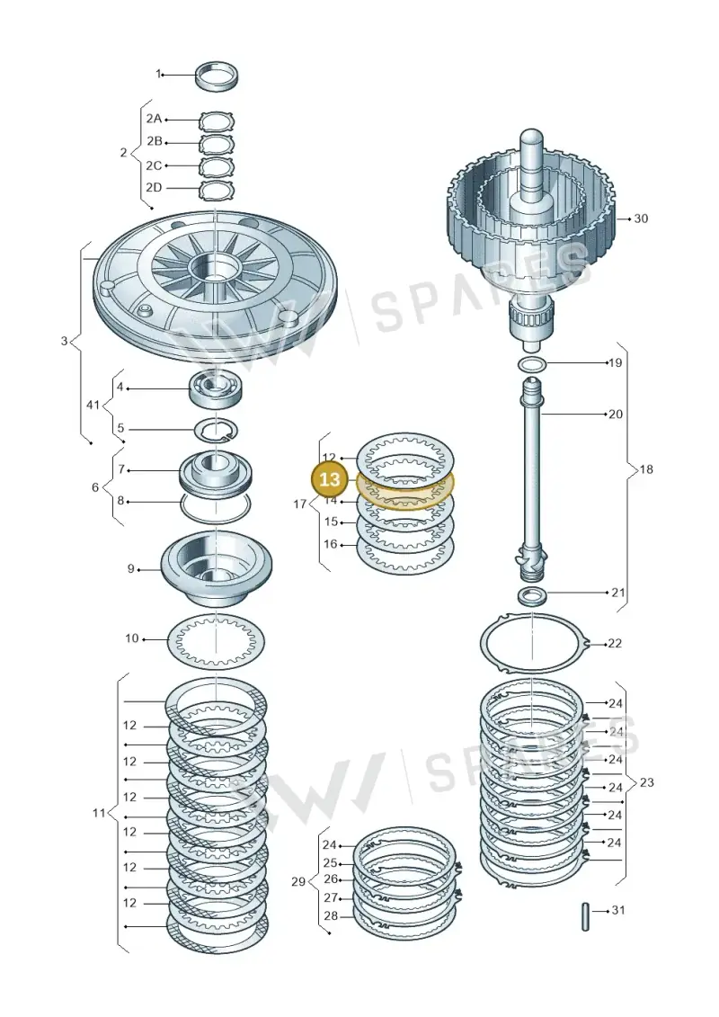 01J323941B — Audi A5 Cabrio 2.0 (2008-2012) diagram 736323100, position 13