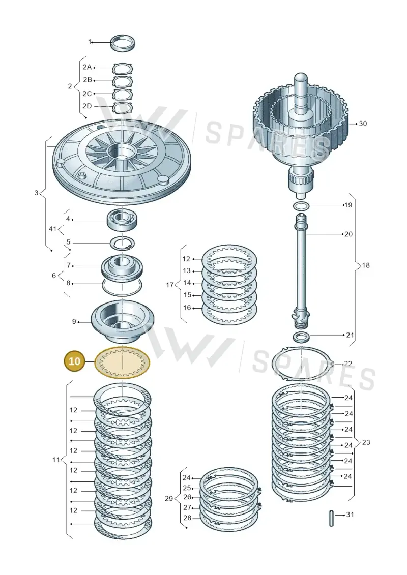 01J323975B — Audi A5 Sportback (2011-2017) diagram 736323100, position 10
