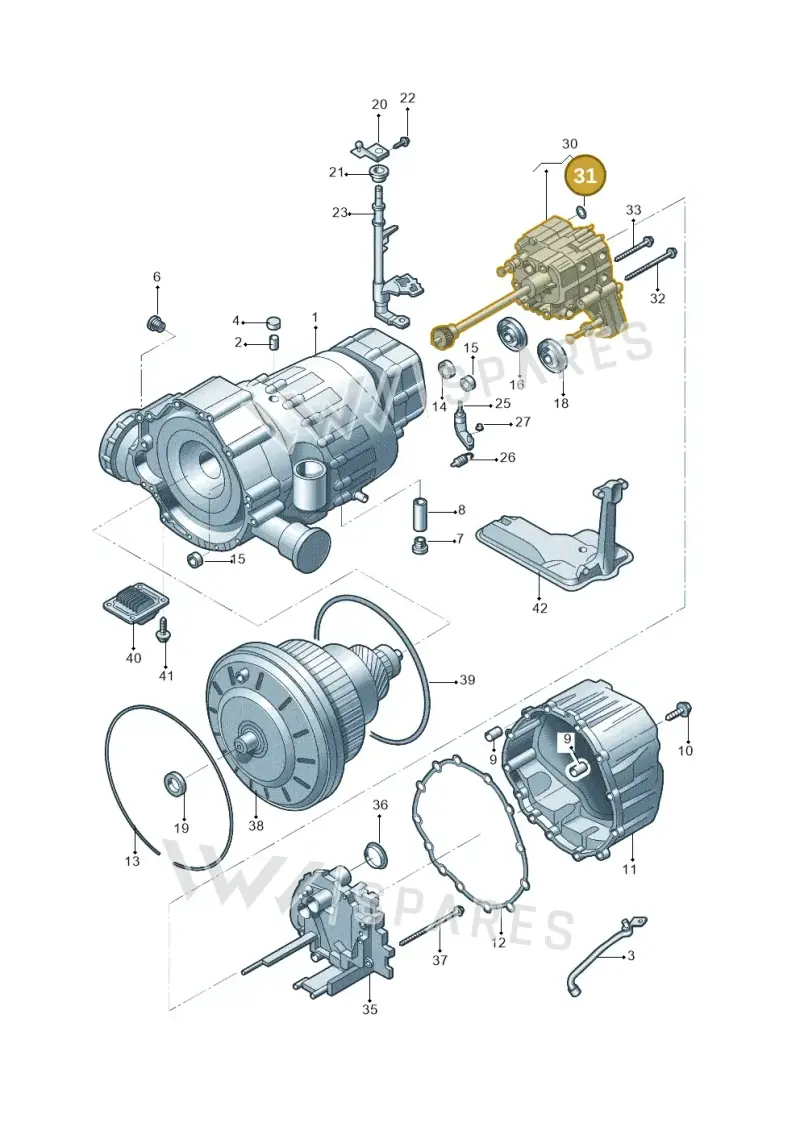 01J325413 — Audi A4L 2.0 (2008-2012) diagram 669321060, position 31