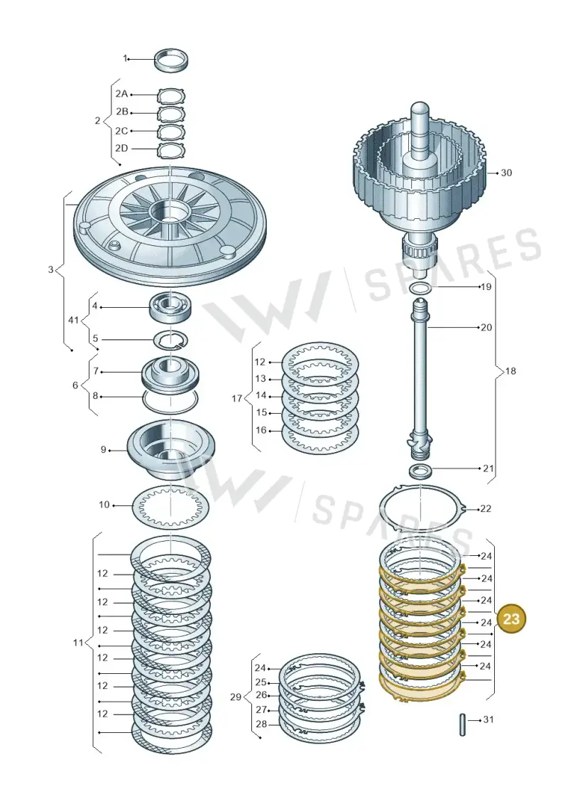 01J398241B — Audi A5 Cabrio 2.0 (2008-2012) diagram 736323100, position 23