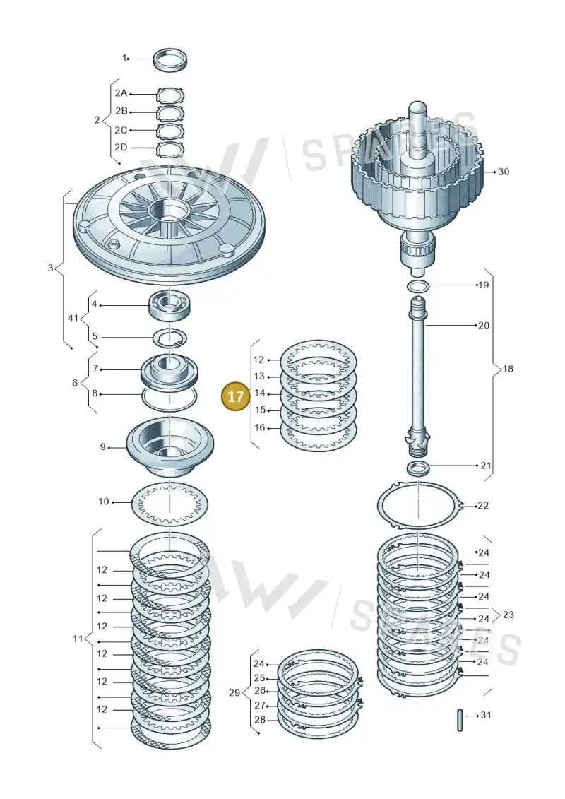 01J398941 — Audi A5 Cabrio 2.0 (2008-2012) diagram 736323100, position 17
