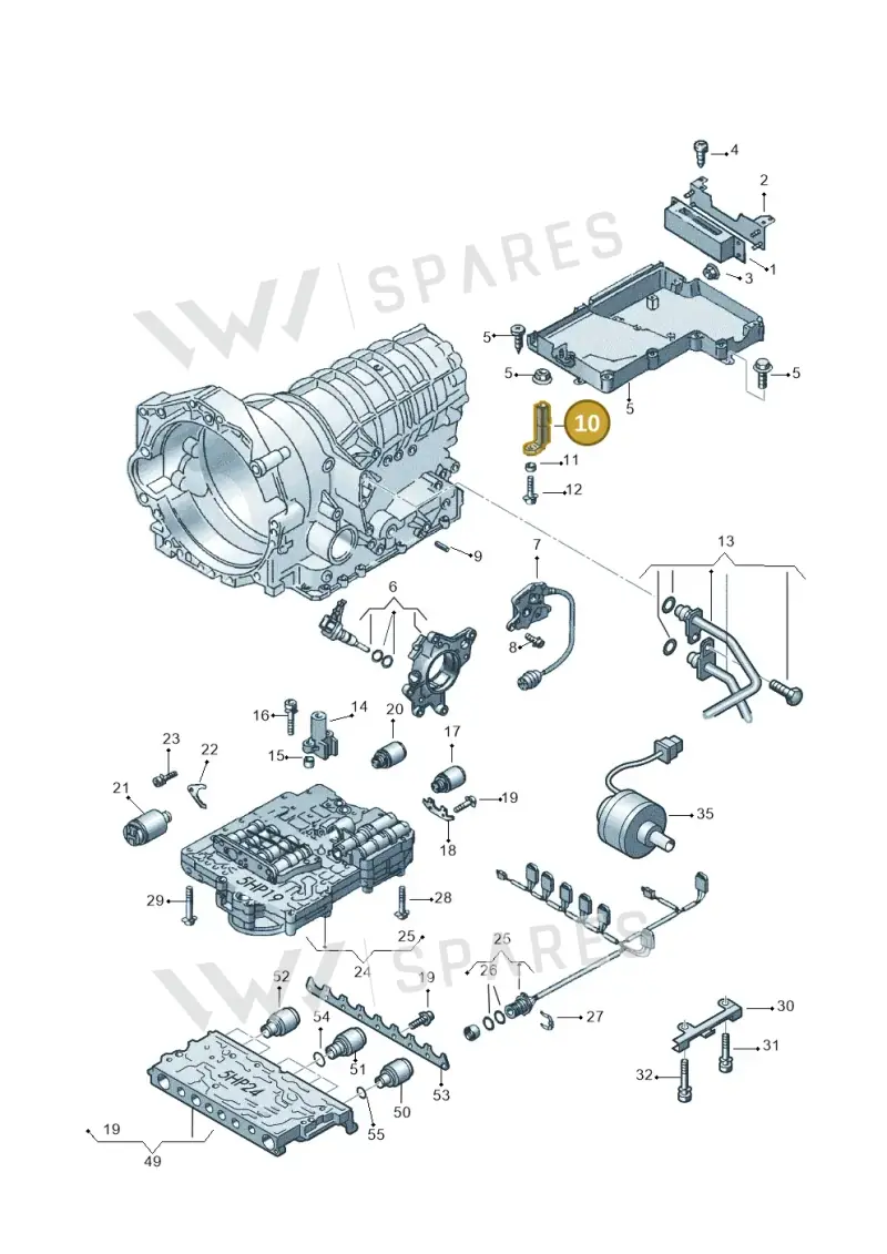 01L927321 — Audi RS6 qu. (2003-2004) diagram 152927600, position 10