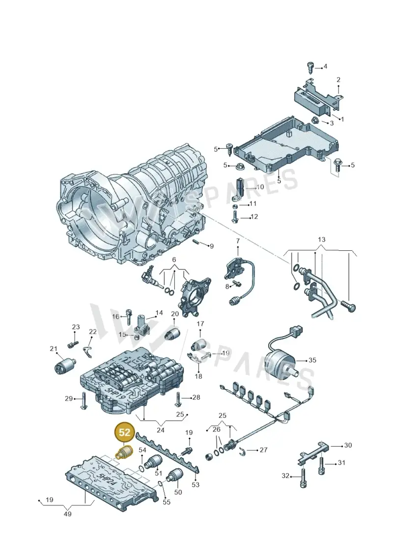 01L927331 — Audi RS6 qu. (2003-2004) diagram 152927600, position 52