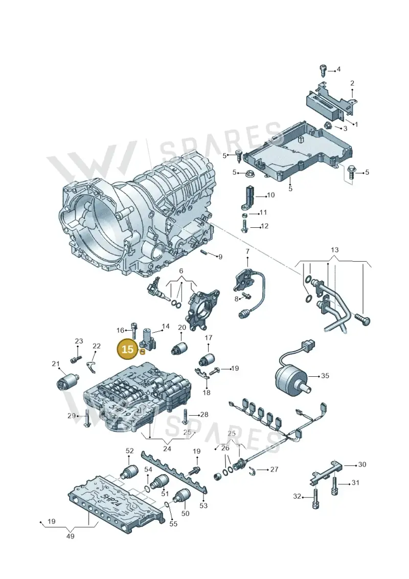 01L927390 — Audi RS6 qu. (2003-2004) diagram 152927600, position 15