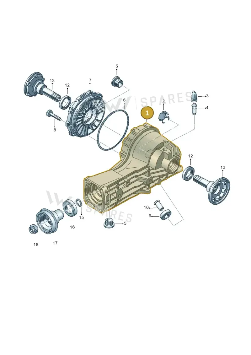 01R525053S — Audi RS6 qu. (2003-2004) diagram 153525200, position 1