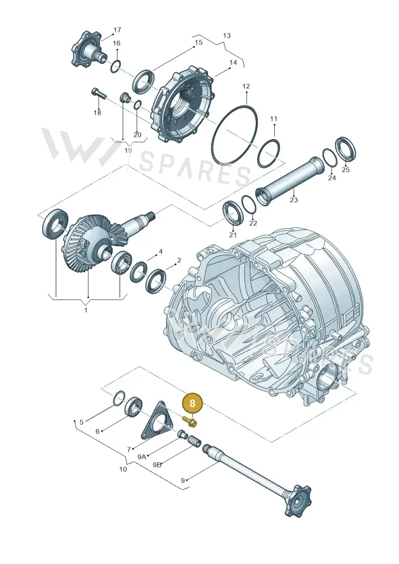 01V321375 — Audi A6 2.7 TDI (2008-2011) diagram 291409720, position 8