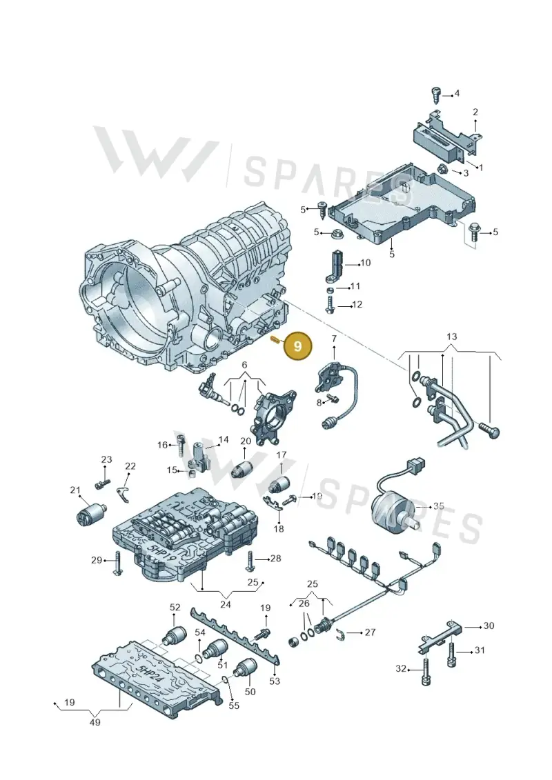 01V321544 — Audi A6/Wagon/quattro (2001-2004) diagram 152927600, position 9