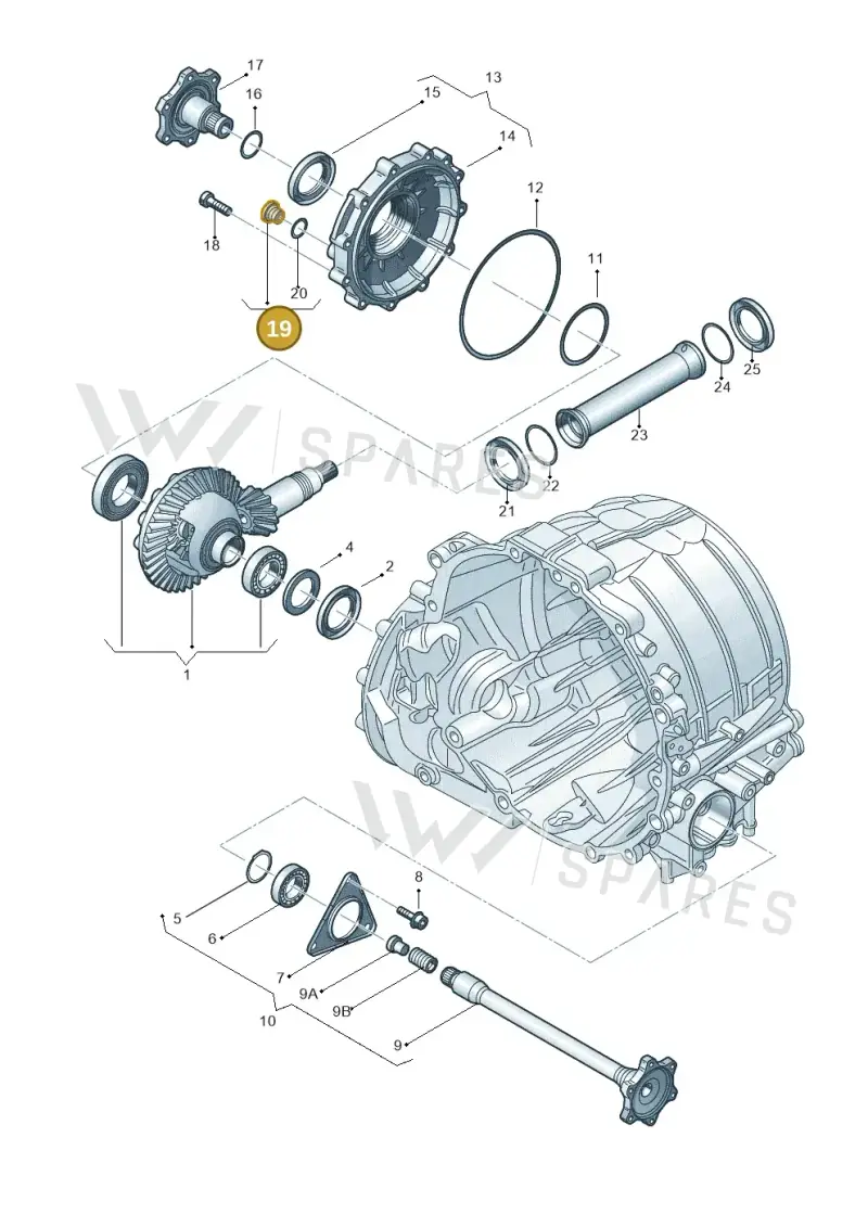 01V409057 — Audi A6 2.7 TDI (2008-2011) diagram 291409720, position 19