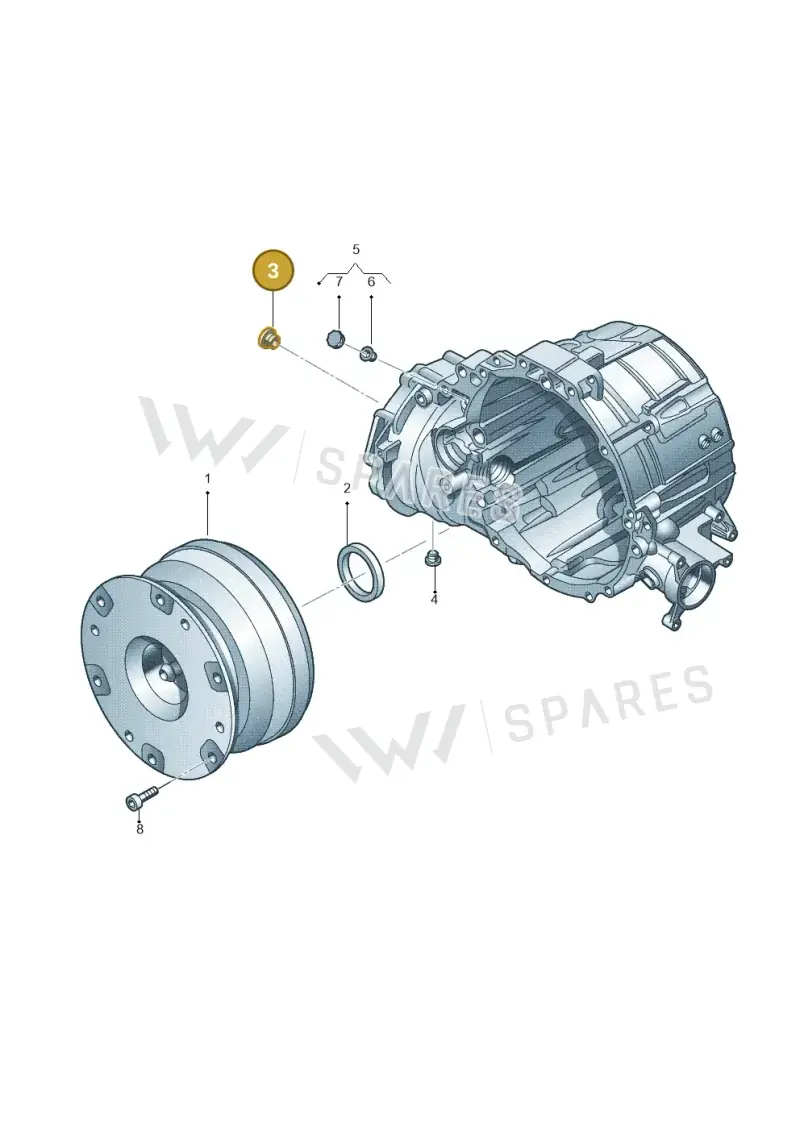 01V409057 — Audi Q5 qu. 2.0 TDI (2008-2012) diagram 647325780, position 3