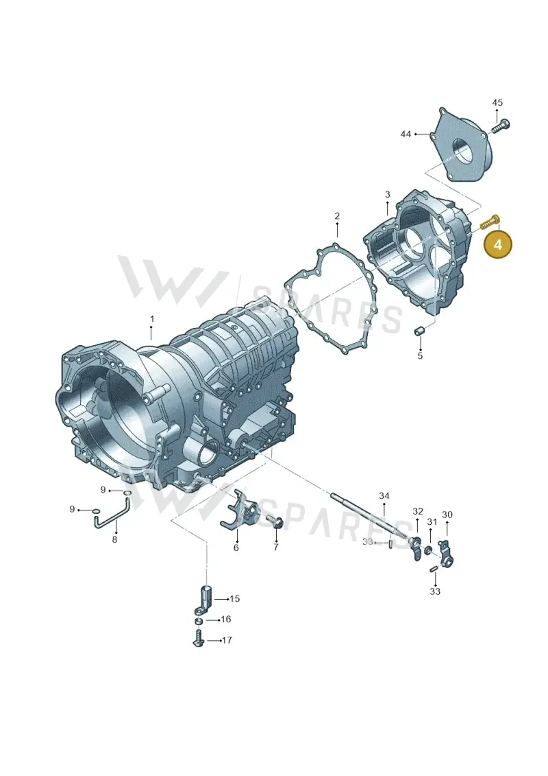 01V409135 — Audi A6/Wagon/quattro (2001-2004) diagram 156321650, position 4