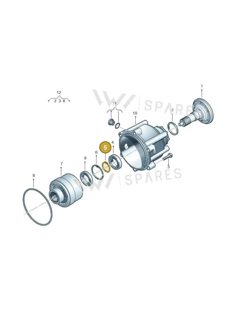 01V409297 — Audi Q5 qu. 2.0 TDI (2008-2012) diagram 620409900, position 5