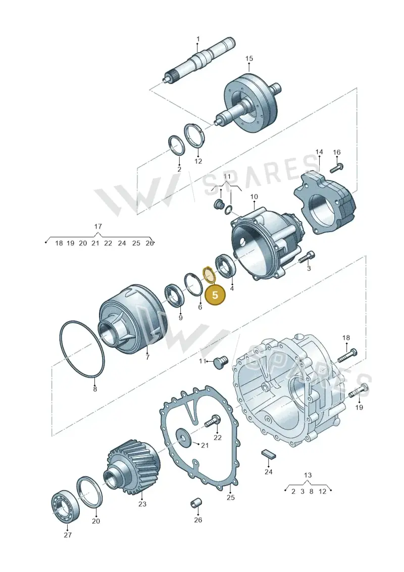 01V409297 — Audi RS6 Avant (2019-) diagram 696409900, position 5