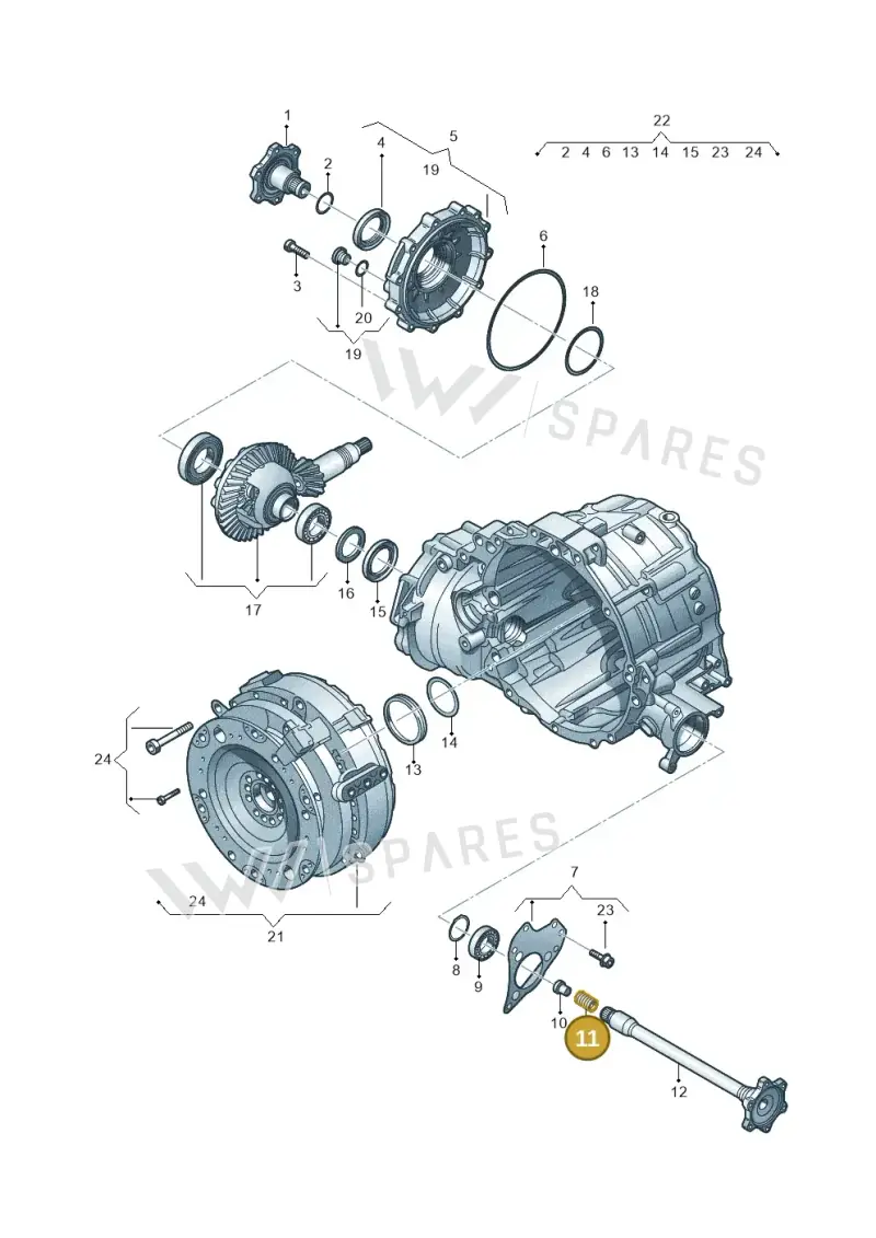 01V409379 — Audi A8L qu. 3.0 TDI (2013-2018) diagram 696409700, position 11