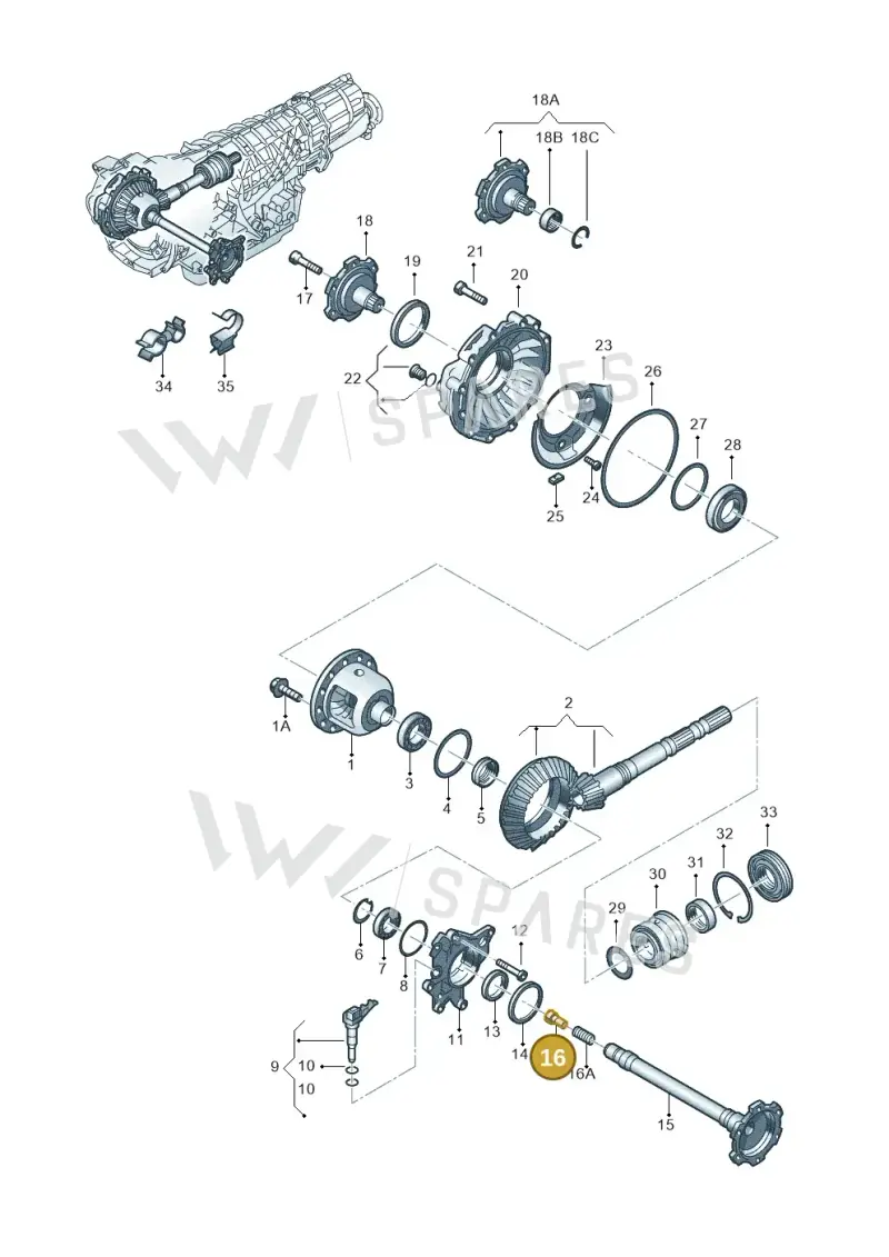 01V409380 — Audi RS6 qu. (2003-2004) diagram 218409570, position 16