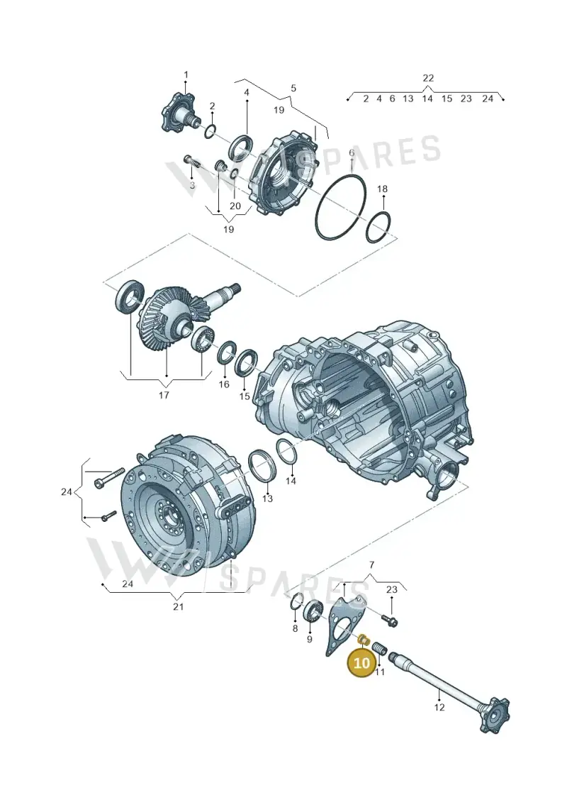 01V409380 — Audi A8L qu. 3.0 TDI (2013-2018) diagram 696409700, position 10