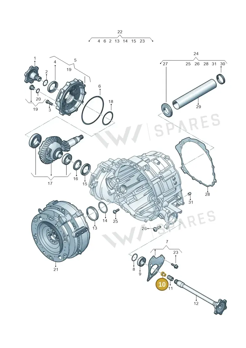 01V409380 — Audi RS6 Avant (2019-) diagram 838409600, position 10