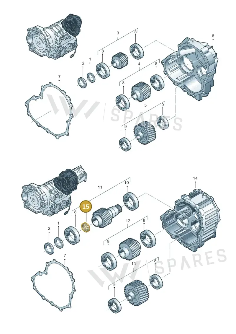 01V409400B — Audi A4/S4/Av./qu.     05> (2005-) diagram 264409950, position 15