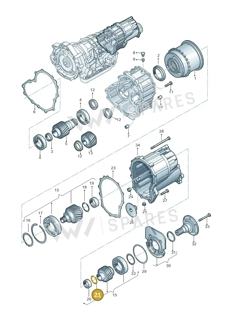 01V409419B — Audi A4/S4/Av./qu.     05> (2005-) diagram 153409970, position 21