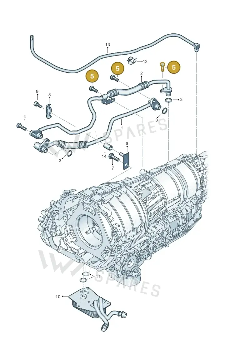 01V919838 — Audi A6 2.7 TDI (2008-2011) diagram 291317540, position 5