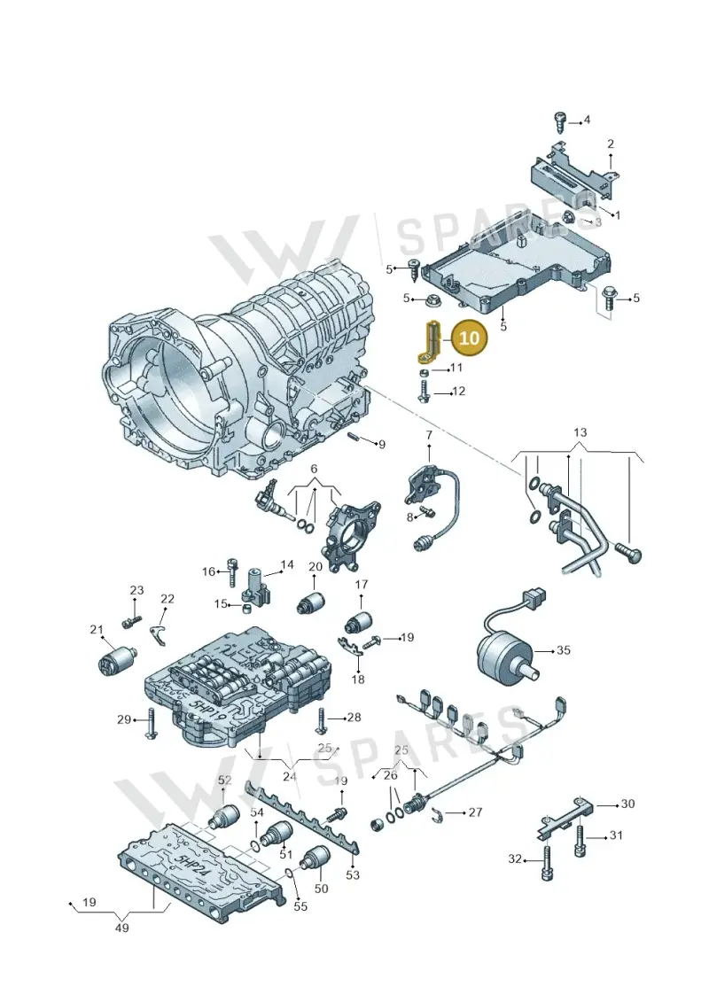 01V927321 — Audi A6/Wagon/quattro (2001-2004) diagram 152927600, position 10