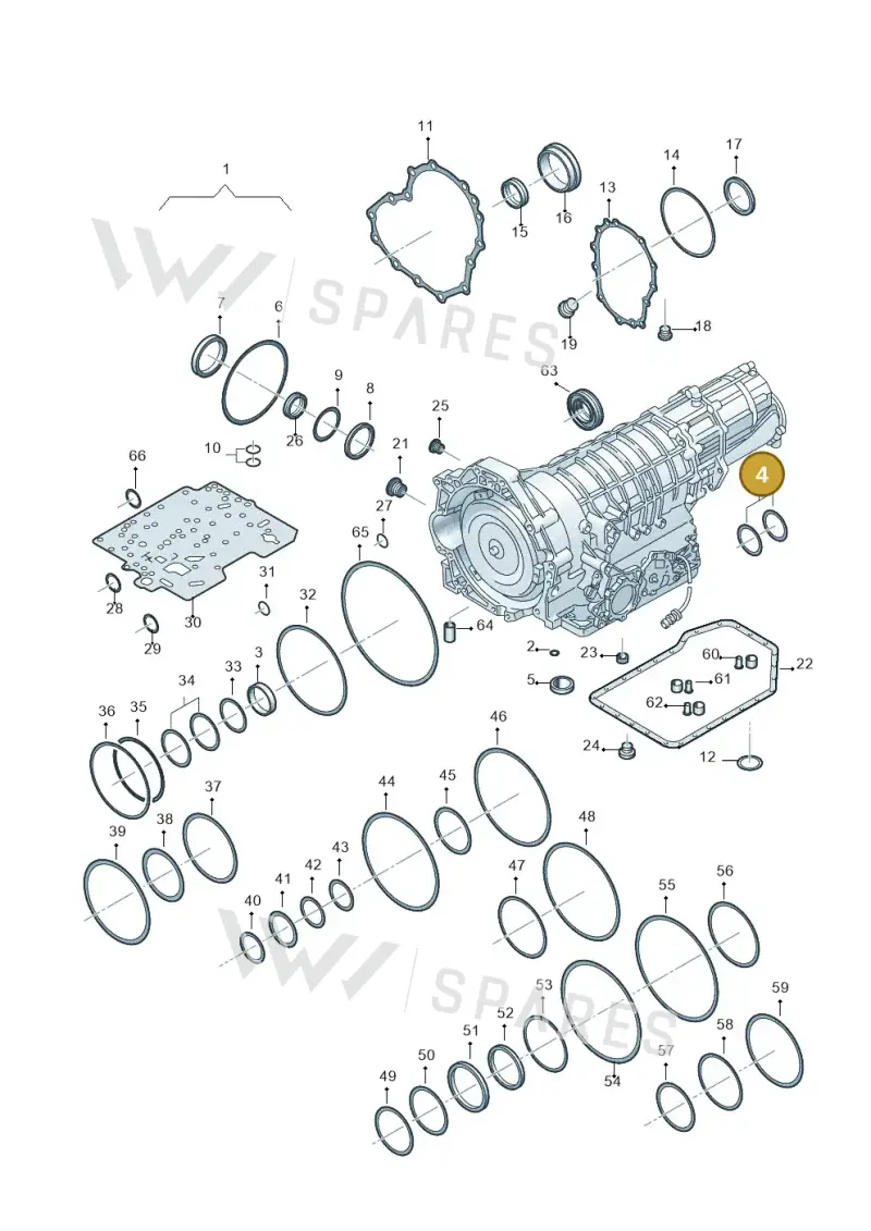 01V927322A — Audi A4/S4/Av./qu.     05> (2005-) diagram 264321500, position 4