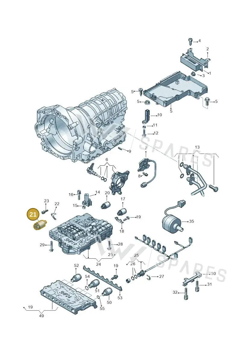 01V927333C — Audi A6/Wagon/quattro (2001-2004) diagram 152927600, position 21