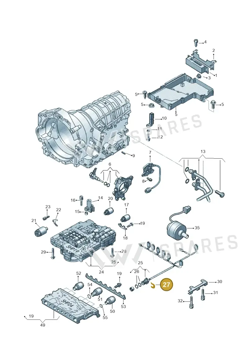 01V971848 — Audi A6/Wagon/quattro (2001-2004) diagram 152927600, position 27