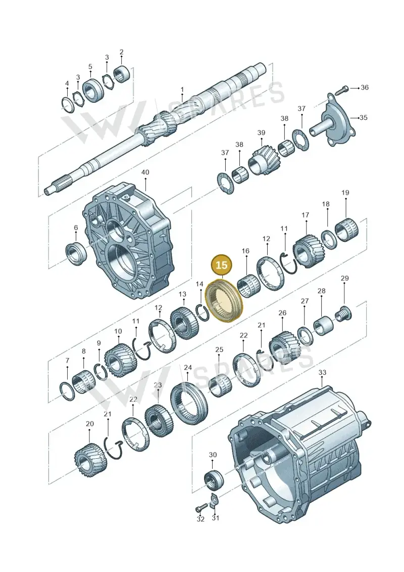 01X311315 — Audi A4/S4/Av./qu.     05> (2005-) diagram 448311350, position 15