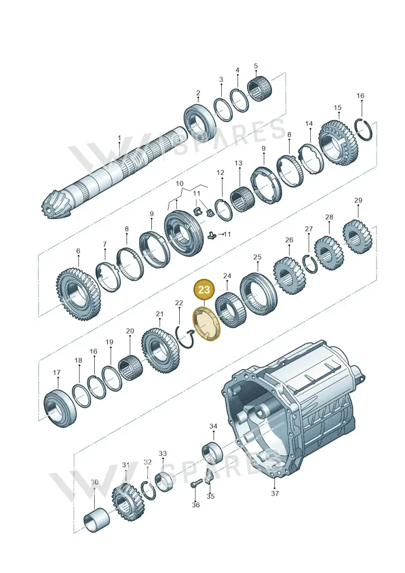 01X311763F — Audi A6 2.7 TDI (2008-2011) diagram 448311400, position 23