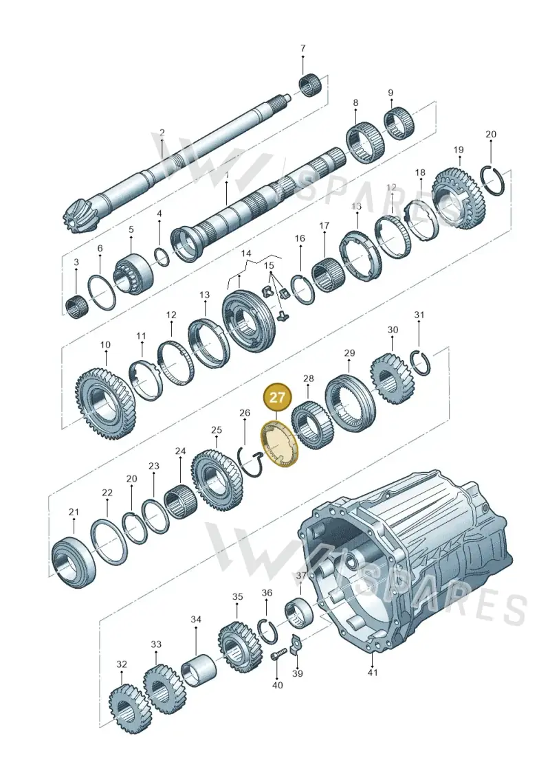 01X311763F — Audi A6 2.7 TDI (2008-2011) diagram 448311600, position 27