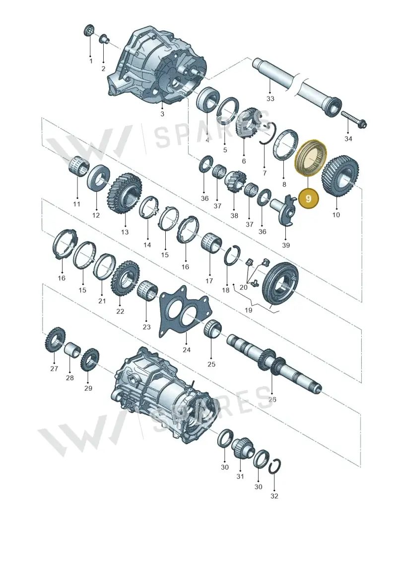 01X311764B — Audi Q5 qu. 2.0 TDI (2012-2017) diagram 636311350, position 9