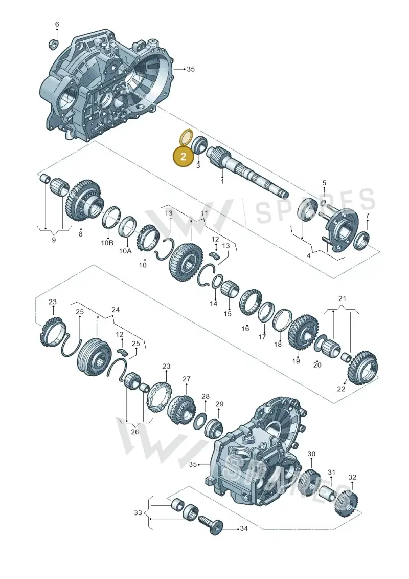 020311391H — Audi TTS Coupe 2.0 (2010-2014) diagram 409311400, position 2