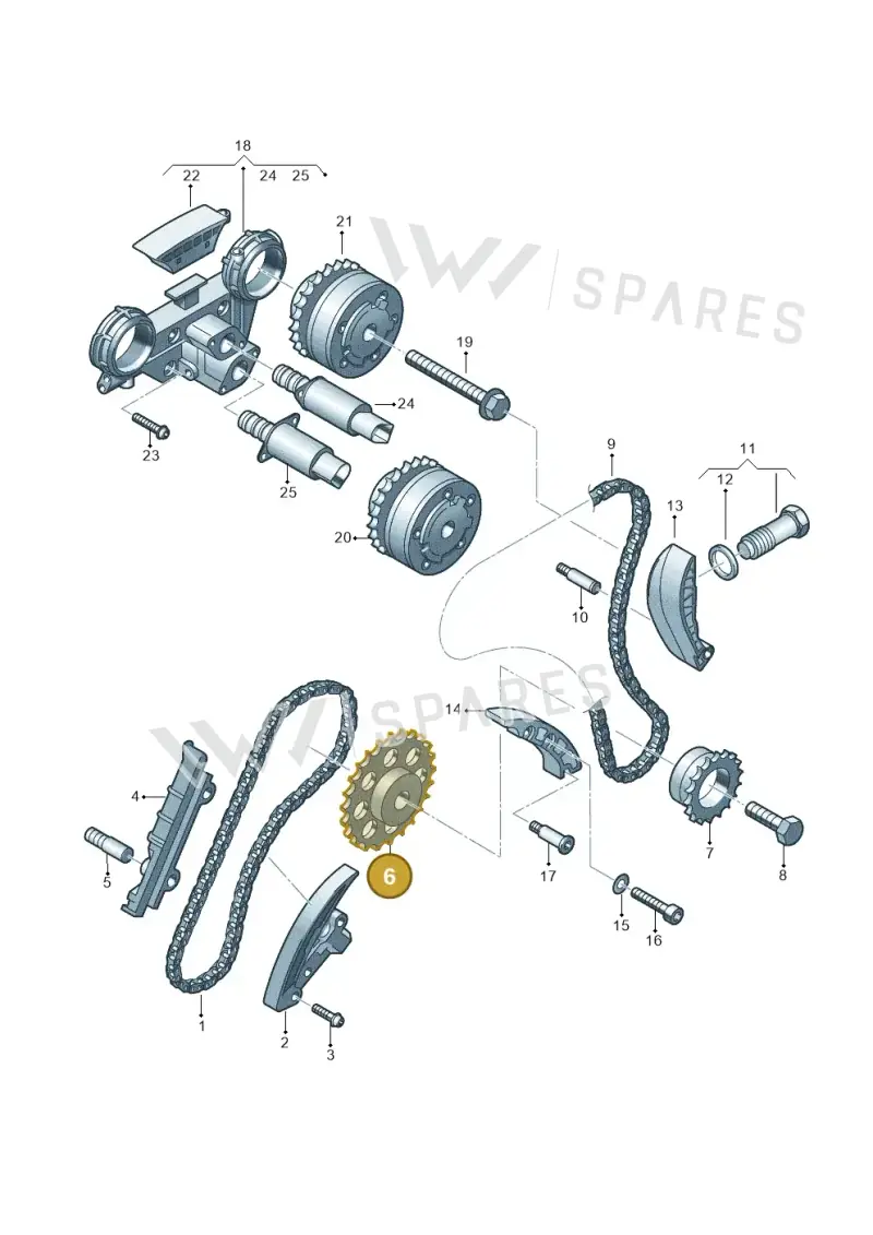 021109569 — Audi A3 Sportback (2008-2013) diagram 244109900, position 6