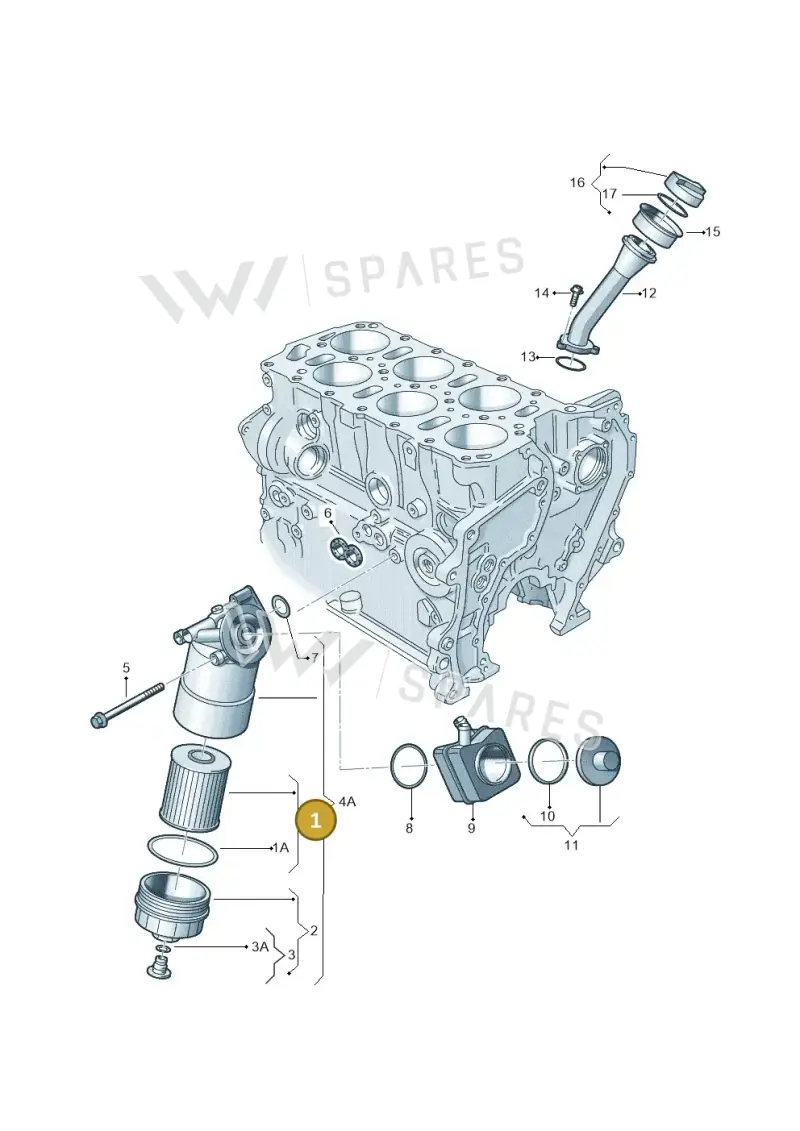 021115562A — Audi Q7 qu. 3.0 TDI (2009-2015) diagram 230115700, position 1