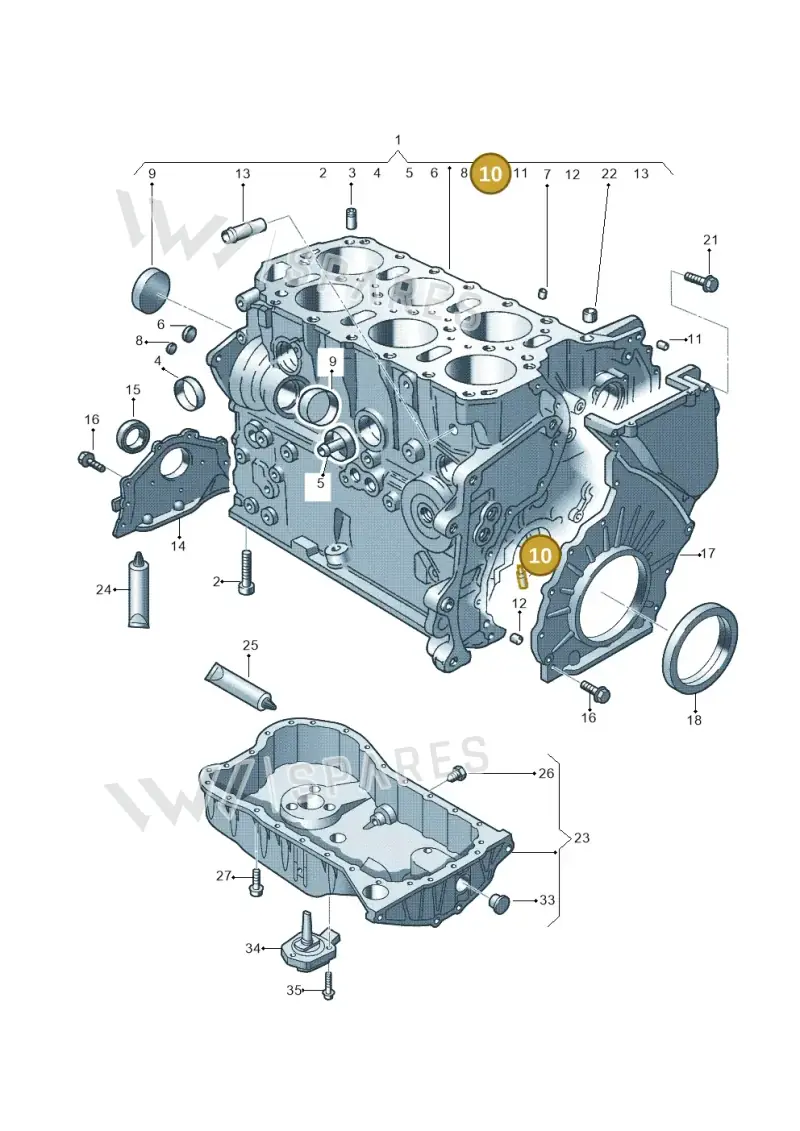 022103157 — Audi A3 Sportback (2008-2013) diagram 278103200, position 10