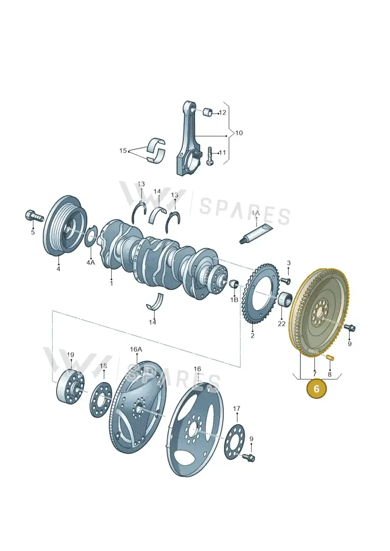 022105266AK — Audi A3 Sportback (2008-2013) diagram 121105250, position 6